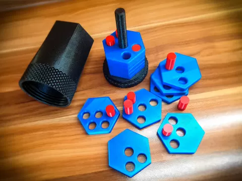 Hexa Dowel Puzzle