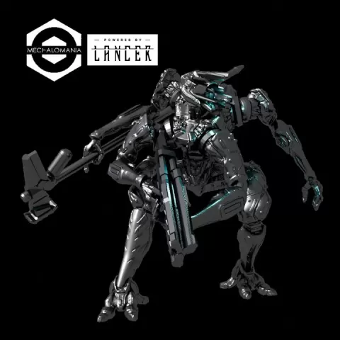 Gorgon Frame (Lancer RPG Mech) Impact Hammer and Energy Rifle by Rattapoom Kotchapong
