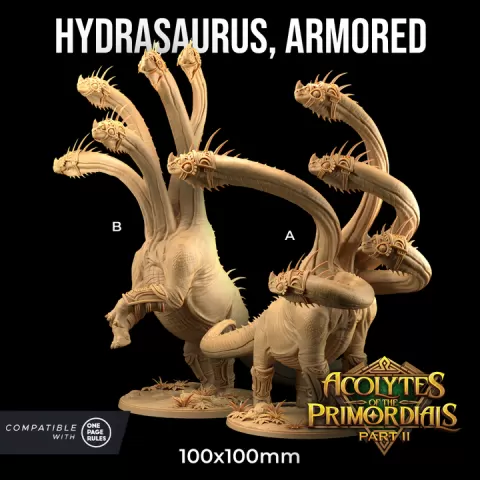 Hydrasaurus Armored | PRESUPPORTED | Acolytes of The Primordials Pt. 2 by The Dragon Trappers Lodge