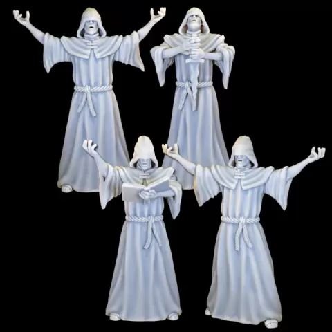 Chanting Cultists - Murderous Tabletop Cultists Collection Vol.I by YourNeighborKnight Minis