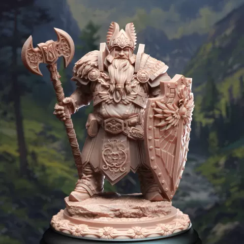 Dwarven Cleric of Life & Glory - Tors of Delvdor by DM Stash