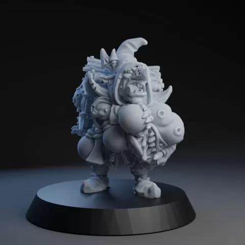 Fantasy Football Fearsome Fungitz Goblin Bomber - PRESUPPORTED by BruteFun Miniatures