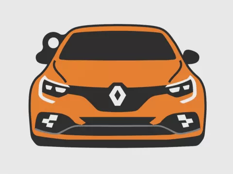 Renault Megane 4/IV RS keychain