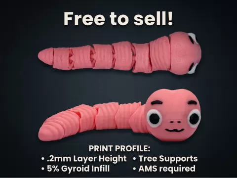 Cute Flexi Worm