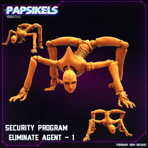 SECURITY PROGRAM ELIMINATE AGENT 1 by PAPSIKELS MINIATURES