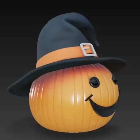 happy pumpkin - Brainbits3D