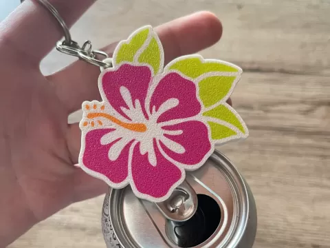 Soda can opener Hibiscus