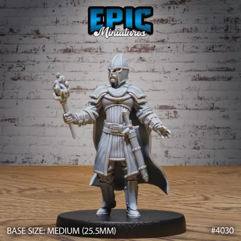 Villager Warrior Torch / City Guard / Gate Guardian / Male Worker / Human Character / Settler / Mysterious Colonist by Epic-Miniatures
