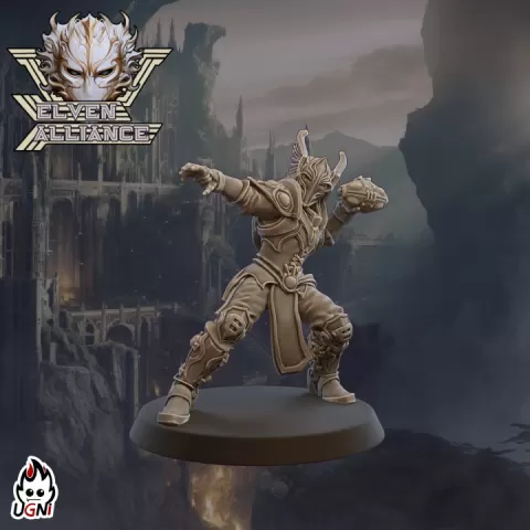 Thrower Elf #02 - Elven Alliance - Fantasy Football by UGNI Miniatures