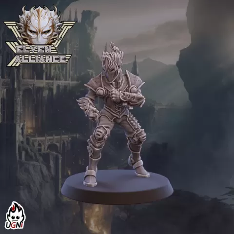 Lineman Elf #03 - Elven Alliance - Fantasy Football by UGNI Miniatures