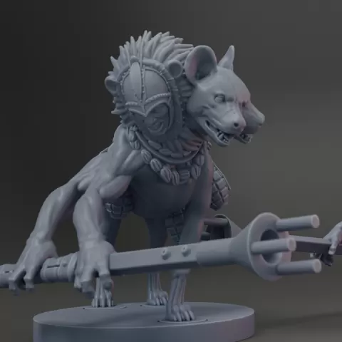 Hyena Martyr - Anti Tank Dog AYNA - Solomonic Procession by Kongclave Miniatures
