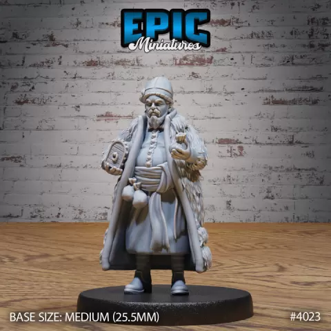Villager Wealthy / Noble Human / Rich Man / Village Keeper / Evil Trader Character / Settler / Mysterious Colonist by Epic-Miniatures