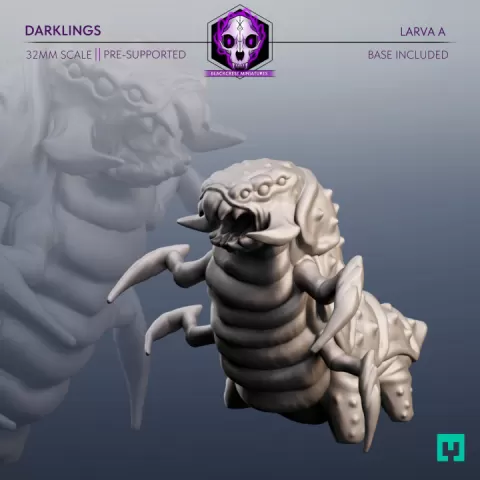Darklings | Larva A by Blackcrest Miniatures