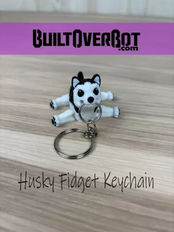 Husky Fidget Keychain