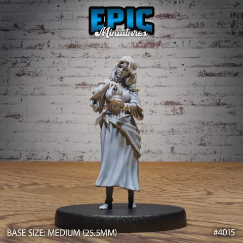 Villager Fortune Teller / Female Blood Seer / Evil Psychics / Mystical Clairvoyant / Human Character / Mysterious Worker Colonist by Epic-Miniatures