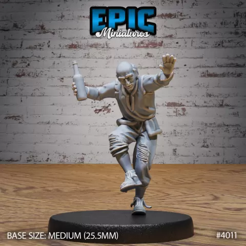 Villager Drunk Man / Male Worker / Tavern Keeper / Human Character / Mysterious Colonist by Epic-Miniatures