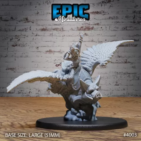 Food Stall Keeper Flying Mount / Waitress / Human Worker / Female Tavern Operator / Mysterious Festival Resident / Magic Cabinet Encounter by Epic-Miniatures