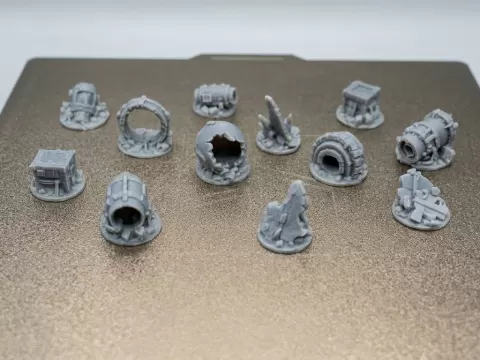 Sci-Fi Ruins Set - Tabletop Scatter Terrain