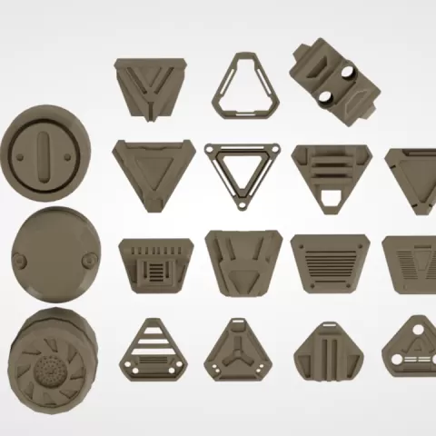 Basing bits - industrial industrial and mech 5 by ForgeBits