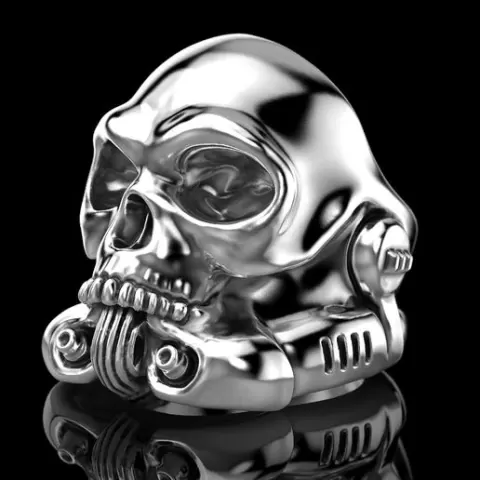 Stormtrooper skull ring