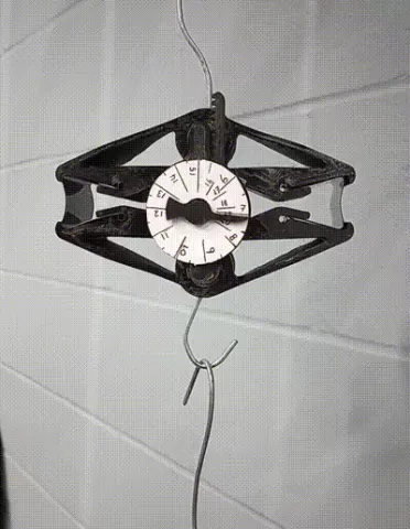 Binder Clip Spring Scale
