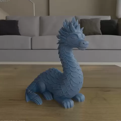 Cute Sleeping Dragon STL 3D Printable Model - HIve