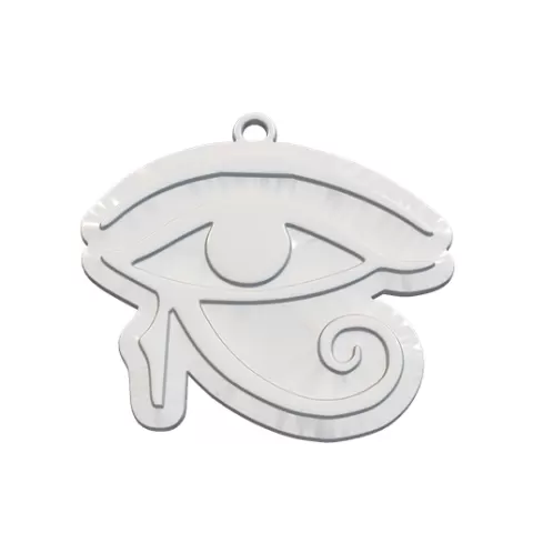 Eye of Horus Wadjet Egyptian Symbol Earring Pendant STL 3D Print Jewelry