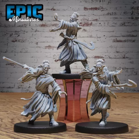 Vampire Jiangshi Set / Undead Chinese Fighter / Claw Zombie / Tortured Soul / Undead Beast / Evil Spirit / Walking Dead / Graveyard Encounter by Epic-Miniatures