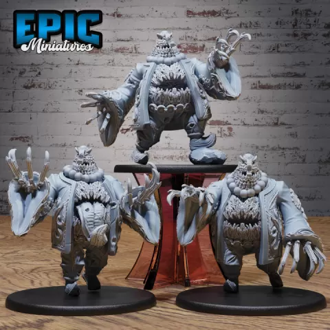 Elder Jiangshi Set / Undead Chinese Fighter / Claw Zombie / Tortured Soul / Undead Beast / Evil Spirit / Walking Dead / Graveyard Encounter by Epic-Miniatures