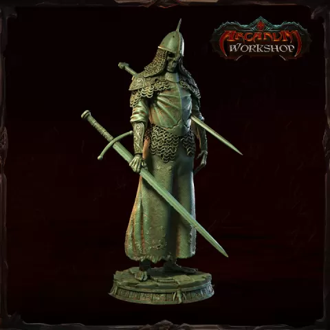 Claymore Lieutenant Skeleton by Arcanum Workshop