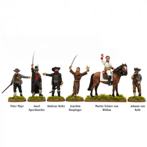 Napoleonic Tyrolean Personalities of the Rebellion by Piano Wargames