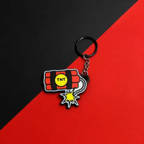 TNT-inspired keychain