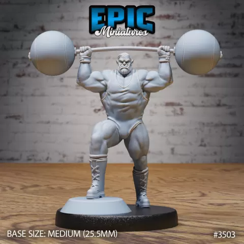 Orc Strongman / Carnival Artist / Funfair Performer / Mysterious Circus Resident / Beast Cabinet Master by Epic-Miniatures