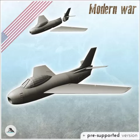 North American F-86 Sabre Sabrejet jet fighter - USA US Army Cold War America Era Iron Curtain Warfare Crisis Conflict by Hartolia Miniatures