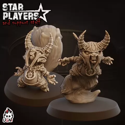 x2 Killer squirrel #01 - Star Player - Stunty - UGNI - Fantasy Football by UGNI Miniatures