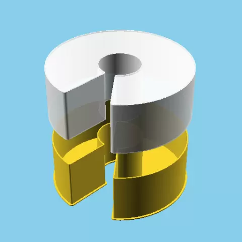 Open-source Software Logo, nestable box (v1)