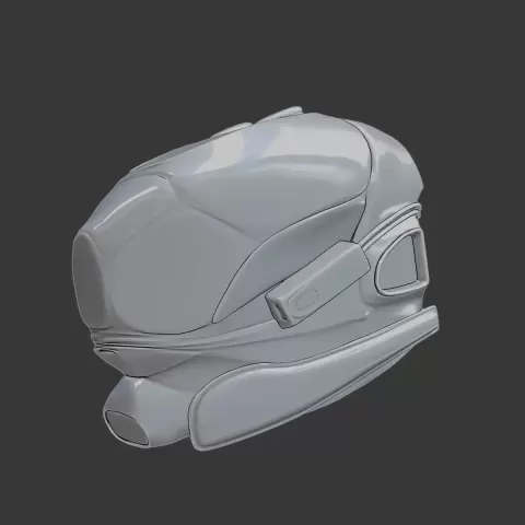 Sci-Fi Helmet Concept – 3D Printable Model - Tommy7