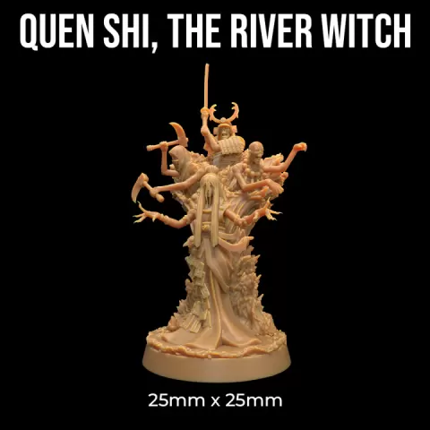 Quen Shi, The River Witch | PRESUPPORTED | Masters of The Elements by The Dragon Trappers Lodge