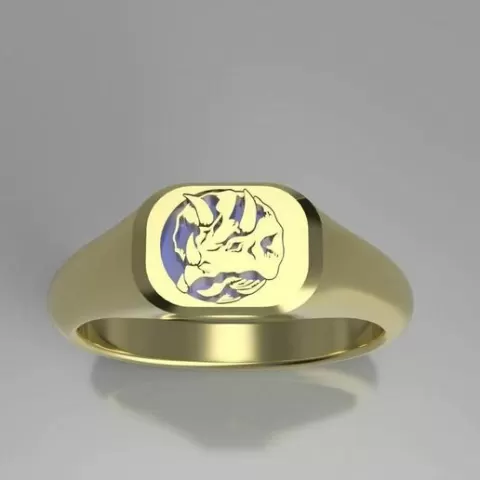 Blue Power Ranger Signet Ring