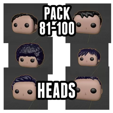 FUNKO POP PACK 81-100 HEADS
