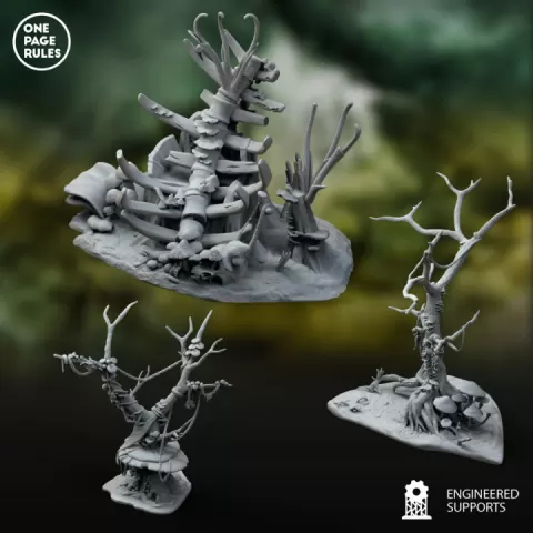 Plague Daemons Medium Terrain by One Page Rules