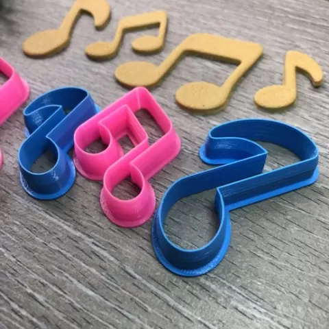 MUSICAL NOTES CUTTER. MUSIAL NOTES CLAY CUTTER