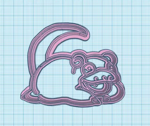 Pokemon: Slowpoke Cookie Cutter