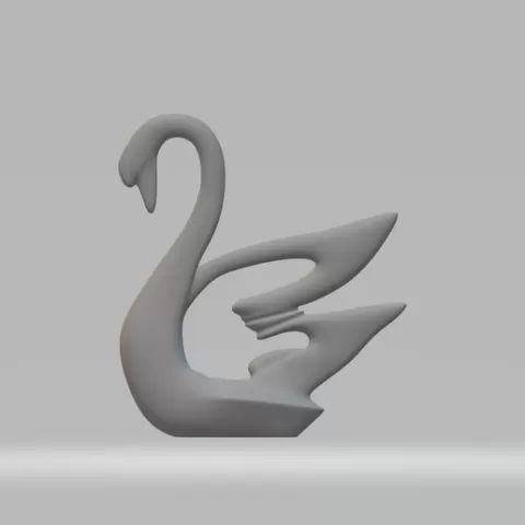 Swan Ornament 3D print model