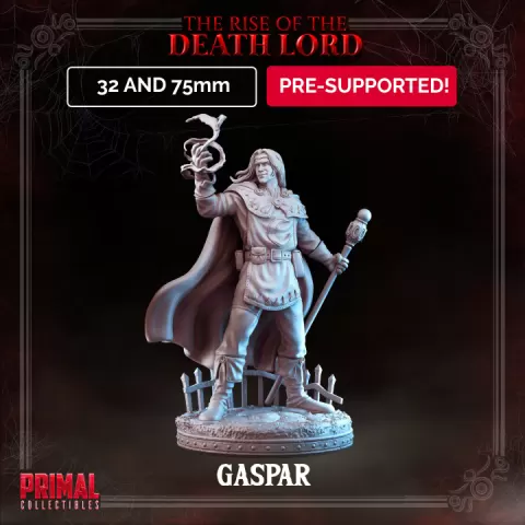 Wizard - Gaspar - March 2023 - THE RISE OF THE DEATH LORD - MASTERS OF DUNGEONS QUEST by PRIMAL Collectibles