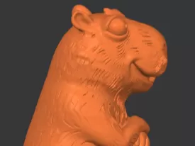 Capybara Statue – Decorative 3D Model - ALEMAO3D