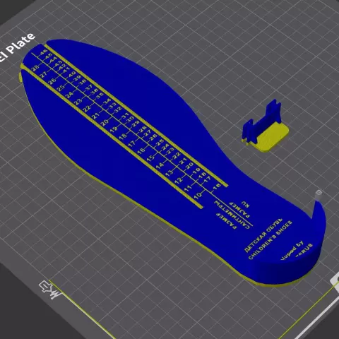 MEASURING DEVICE (ruler) for a child's foot - Николай Неизвестный