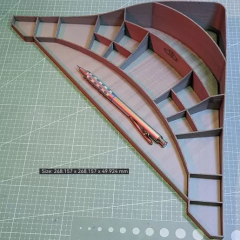 Desk Organiser-Organizer (Corner Version)