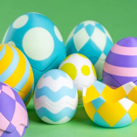 Blob Easter Eggs - Patterns For Multicolor Printers
