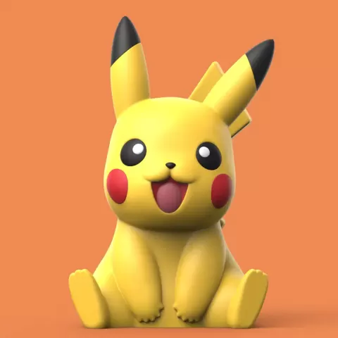 Chibi Pikachu (Easy Print No Supports)